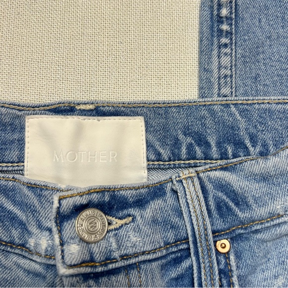 MOTHER Superior The Tomcat The Confession Distressed Straight Leg Jeans 28 - Picture 10 of 16